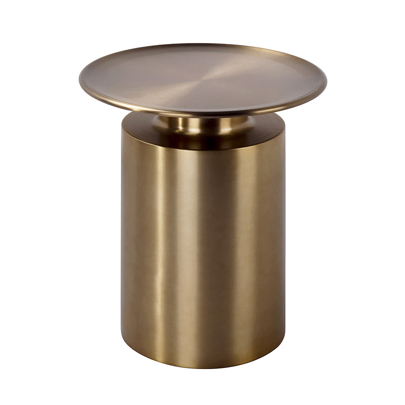 Metal Pedestal End Table Round Solid Color Side End Table for Living Room Clearhalo 'Coffee & Accent Tables' 'End & Side Tables' 'end_side_table' 'end_side_tables' 'furn' 'furn_end_side_tables' 'Furniture' 'furniture_end_side_table' 'Living Room Furniture' 5045917