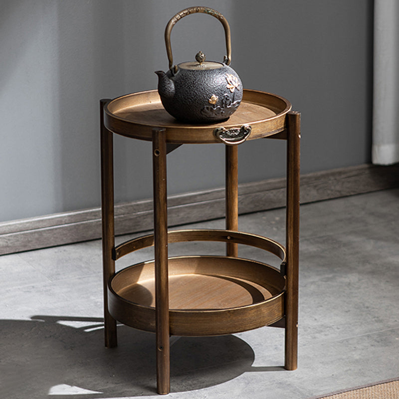 Wood End Table Round/Rectangular Side End Table with Storage 14"L x 14"W x 20"H Clearhalo 'Coffee & Accent Tables' 'End & Side Tables' 'end_side_table' 'end_side_tables' 'furn' 'furn_end_side_tables' 'Furniture' 'furniture_end_side_table' 'Living Room Furniture' 5045994