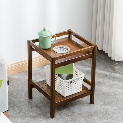 Wood End Table Round/Rectangular Side End Table with Storage 15"L x 13"W x 20"H Clearhalo 'Coffee & Accent Tables' 'End & Side Tables' 'end_side_table' 'end_side_tables' 'furn' 'furn_end_side_tables' 'Furniture' 'furniture_end_side_table' 'Living Room Furniture' 5045997