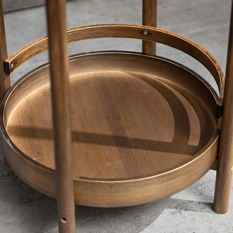 Wood End Table Round/Rectangular Side End Table with Storage Clearhalo 'Coffee & Accent Tables' 'End & Side Tables' 'end_side_table' 'end_side_tables' 'furn' 'furn_end_side_tables' 'Furniture' 'furniture_end_side_table' 'Living Room Furniture' 5046001