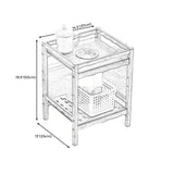 Wood End Table Round/Rectangular Side End Table with Storage Clearhalo 'Coffee & Accent Tables' 'End & Side Tables' 'end_side_table' 'end_side_tables' 'furn' 'furn_end_side_tables' 'Furniture' 'furniture_end_side_table' 'Living Room Furniture' 5046012