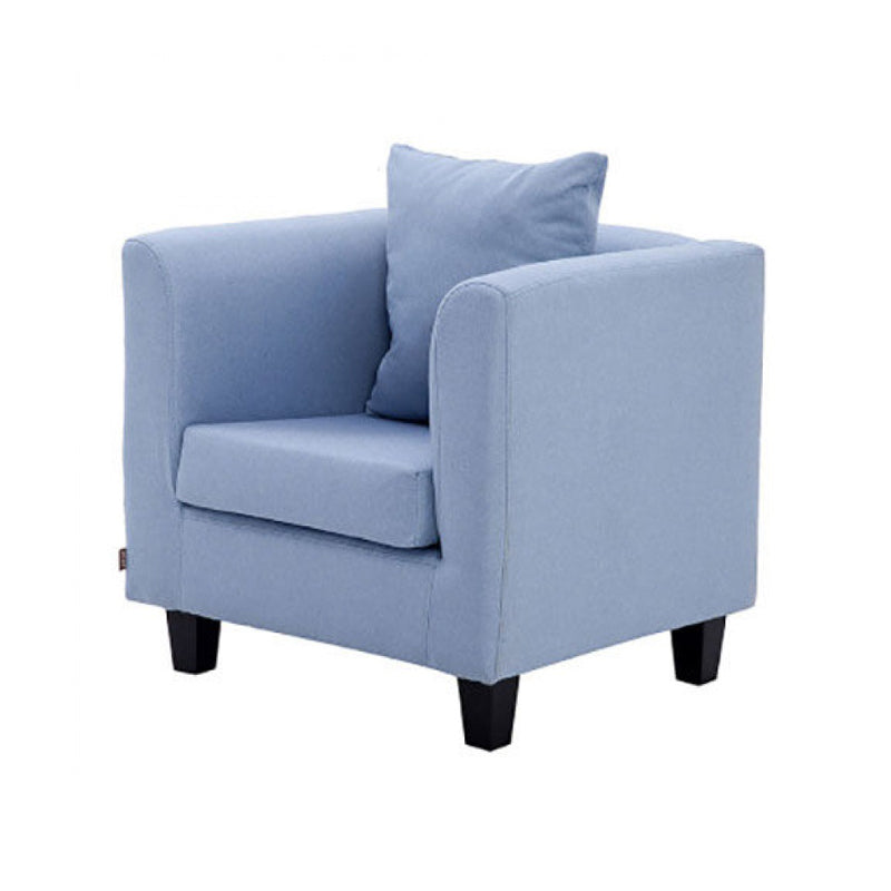 Arm Chair 28.3" L x25.5" W x25.9" H Solid Wood Frame Chair for Living Room Light Blue Linen Clearhalo 'Accent Chairs' 'accent_chairs' 'Chairs & Seating' 'furn' 'furn_accent_chairs' 'Furniture' 'furniture_accent_chairs' 'Living Room Furniture' 5046019