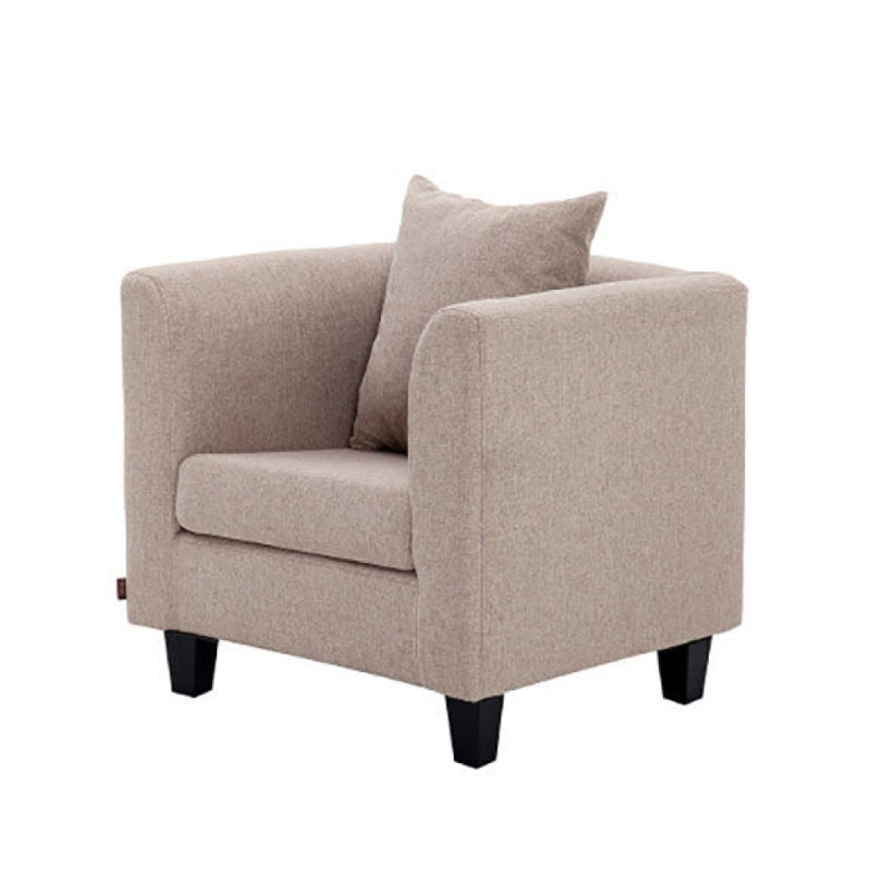 Arm Chair 28.3" L x25.5" W x25.9" H Solid Wood Frame Chair for Living Room Khaki Linen Clearhalo 'Accent Chairs' 'accent_chairs' 'Chairs & Seating' 'furn' 'furn_accent_chairs' 'Furniture' 'furniture_accent_chairs' 'Living Room Furniture' 5046024