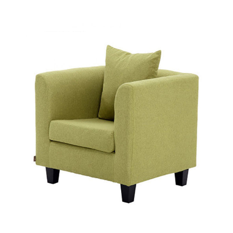 Arm Chair 28.3" L x25.5" W x25.9" H Solid Wood Frame Chair for Living Room Light Army Green Linen Clearhalo 'Accent Chairs' 'accent_chairs' 'Chairs & Seating' 'furn' 'furn_accent_chairs' 'Furniture' 'furniture_accent_chairs' 'Living Room Furniture' 5046026