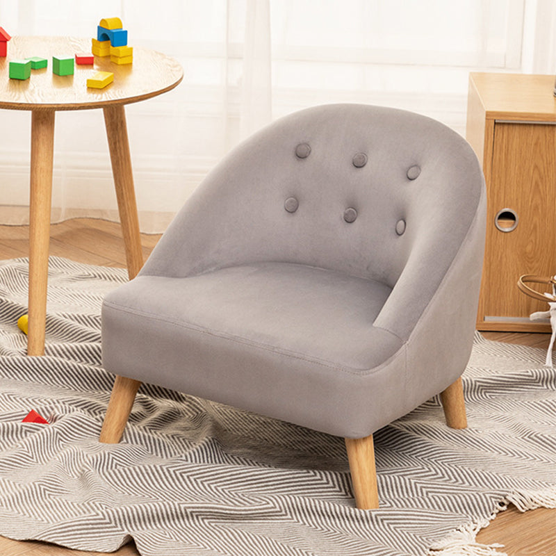 Barrel Chair 19.6" L x20.4" W x20" H Arms Included Chair for Living Room Velvet Gray Clearhalo 'Accent Chairs' 'accent_chairs' 'Chairs & Seating' 'Furniture' 'furniture_accent_chairs' 'Living Room Furniture' 5046036