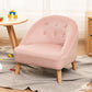 Barrel Chair 19.6" L x20.4" W x20" H Arms Included Chair for Living Room Velvet Pink Clearhalo 'Accent Chairs' 'accent_chairs' 'Chairs & Seating' 'Furniture' 'furniture_accent_chairs' 'Living Room Furniture' 5046038