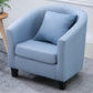 Linen Chair 28.3" L x 25.5" W x 28.3" H Removable Cushions Chair Light Blue Clearhalo 'Accent Chairs' 'accent_chairs' 'Chairs & Seating' 'furn' 'furn_accent_chairs' 'Furniture' 'furniture_accent_chairs' 'Living Room Furniture' 5046051