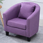 Linen Chair 28.3" L x 25.5" W x 28.3" H Removable Cushions Chair Purple Clearhalo 'Accent Chairs' 'accent_chairs' 'Chairs & Seating' 'furn' 'furn_accent_chairs' 'Furniture' 'furniture_accent_chairs' 'Living Room Furniture' 5046055