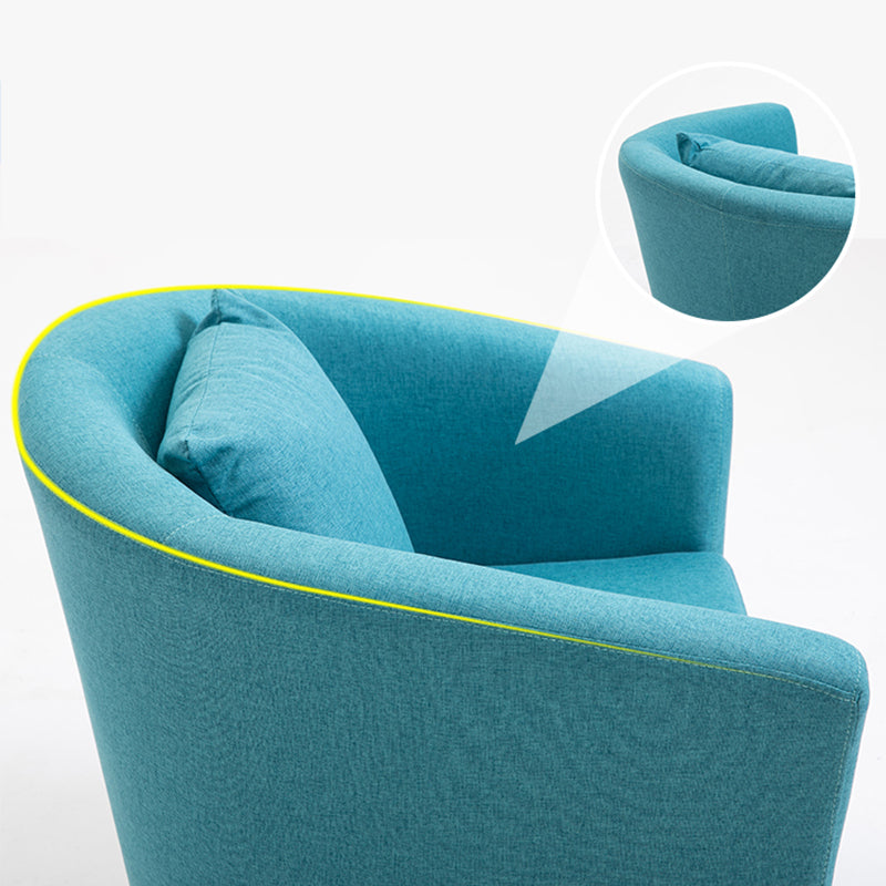 Linen Chair 28.3" L x 25.5" W x 28.3" H Removable Cushions Chair Clearhalo 'Accent Chairs' 'accent_chairs' 'Chairs & Seating' 'furn' 'furn_accent_chairs' 'Furniture' 'furniture_accent_chairs' 'Living Room Furniture' 5046058