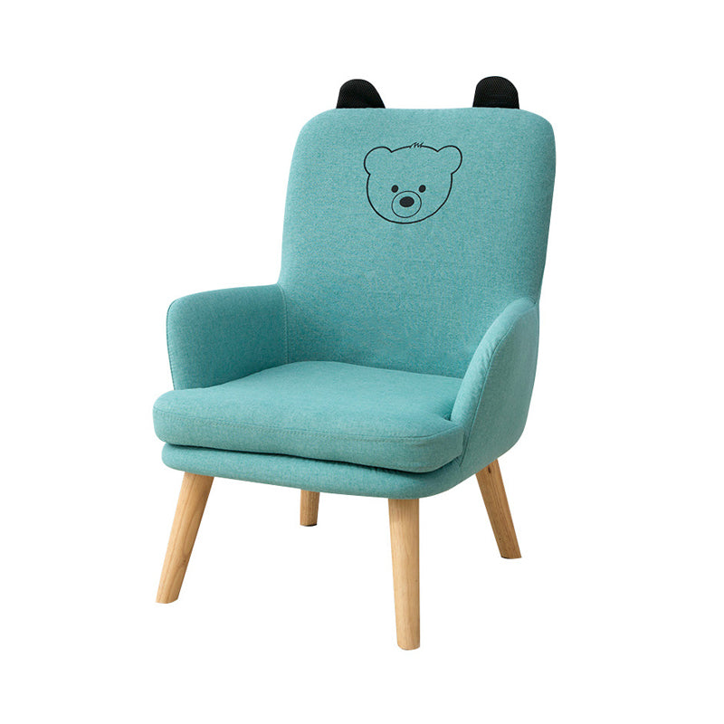 Linen Chair 18.5" L x19.6" W x28.3" H Arms Included Chair for Living Room Clearhalo 'Accent Chairs' 'accent_chairs' 'Chairs & Seating' 'Furniture' 'furniture_accent_chairs' 'Living Room Furniture' 5046085