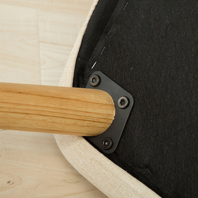 Linen Chair 18.5" L x19.6" W x28.3" H Arms Included Chair for Living Room Clearhalo 'Accent Chairs' 'accent_chairs' 'Chairs & Seating' 'Furniture' 'furniture_accent_chairs' 'Living Room Furniture' 5046087