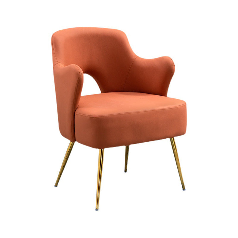 Armchair Chair 23.6" L x23.6" W x30.7" H Chair with Basic Four Legs Clearhalo 'Accent Chairs' 'accent_chairs' 'Chairs & Seating' 'Furniture' 'furniture_accent_chairs' 'Living Room Furniture' 5046101