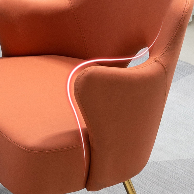 Armchair Chair 23.6" L x23.6" W x30.7" H Chair with Basic Four Legs Clearhalo 'Accent Chairs' 'accent_chairs' 'Chairs & Seating' 'Furniture' 'furniture_accent_chairs' 'Living Room Furniture' 5046103