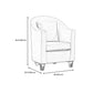 Armchair Chair 26.3" L x25.5" W x35.4" H Chair with Basic Four Legs Clearhalo 'Accent Chairs' 'accent_chairs' 'Chairs & Seating' 'Furniture' 'furniture_accent_chairs' 'Living Room Furniture' 5046135