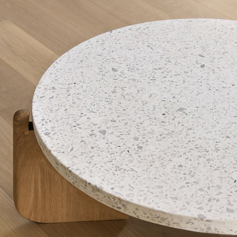 Single 3 Legs Coffee Table Wooden Modern Beige/Brown/Black Cocktail Table Clearhalo 'Coffee & Accent Tables' 'Coffee Tables' 'coffee_tables' 'furn' 'furn_coffee_tables' 'Furniture' 'furniture_coffee_tables' 'Living Room Furniture' 5046182