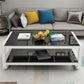 Sled Coffee Table with Shelf Rectangular 1 Single Coffee Table Clearhalo 'Coffee & Accent Tables' 'Coffee Tables' 'coffee_tables' 'furn' 'furn_coffee_tables' 'Furniture' 'furniture_coffee_tables' 'Living Room Furniture' 5046254