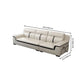 Gorgeous Style Seating White Black Sofa with Pillow Back Sofa Clearhalo 'furn' 'furn_sectionals' 'Furniture' 'furniture_sectionals' 'Living Room Furniture' 'Sectionals' 5046399