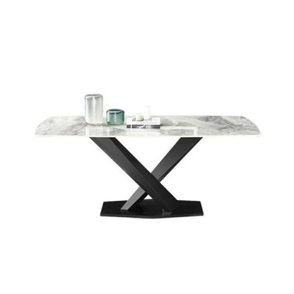 Rectangular Dining Set 1/4/5/7 Pieces Sintered Stone Dining Table Set Clearhalo 'Dining Room Sets' 'Dining Tables & Seating' 'dining_room_set' 'furn' 'furn_dining_room_set' 'Furniture' 'furniture_dining_room_set' 'Kitchen & Dining Furniture' 5047491