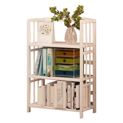 White Manufactured Etagere Bookshelf Modern Open Vertical Bookcase 19.7"L x 9.8"W x 37.8"H Clearhalo 'Bookcases' 'furn' 'furn_bookcases' 'Furniture' 'furniture_bookcases' 'Office Furniture' 5047505