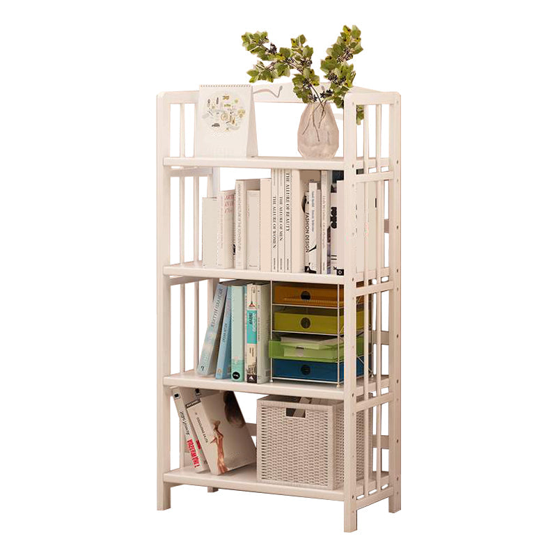 White Manufactured Etagere Bookshelf Modern Open Vertical Bookcase 19.7"L x 9.8"W x 49.2"H Clearhalo 'Bookcases' 'furn' 'furn_bookcases' 'Furniture' 'furniture_bookcases' 'Office Furniture' 5047510