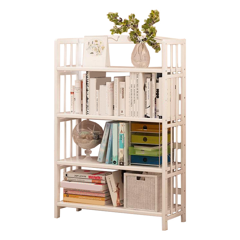 White Manufactured Etagere Bookshelf Modern Open Vertical Bookcase 27.6"L x 9.8"W x 49.2"H Clearhalo 'Bookcases' 'furn' 'furn_bookcases' 'Furniture' 'furniture_bookcases' 'Office Furniture' 5047512