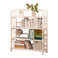 White Manufactured Etagere Bookshelf Modern Open Vertical Bookcase 35.4"L x 9.8"W x 49.2"H Clearhalo 'Bookcases' 'furn' 'furn_bookcases' 'Furniture' 'furniture_bookcases' 'Office Furniture' 5047515