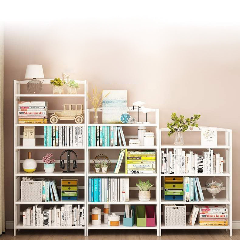 White Manufactured Etagere Bookshelf Modern Open Vertical Bookcase Clearhalo 'Bookcases' 'furn' 'furn_bookcases' 'Furniture' 'furniture_bookcases' 'Office Furniture' 5047522