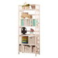 White Manufactured Etagere Bookshelf Modern Open Vertical Bookcase 19.7"L x 9.8"W x 66.9"H Clearhalo 'Bookcases' 'furn' 'furn_bookcases' 'Furniture' 'furniture_bookcases' 'Office Furniture' 5047523