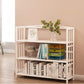 White Manufactured Etagere Bookshelf Modern Open Vertical Bookcase Clearhalo 'Bookcases' 'furn' 'furn_bookcases' 'Furniture' 'furniture_bookcases' 'Office Furniture' 5047525
