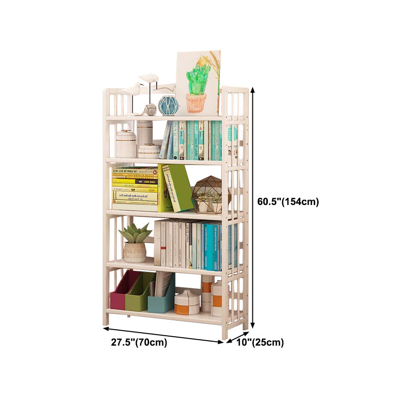 White Manufactured Etagere Bookshelf Modern Open Vertical Bookcase Clearhalo 'Bookcases' 'furn' 'furn_bookcases' 'Furniture' 'furniture_bookcases' 'Office Furniture' 5047533