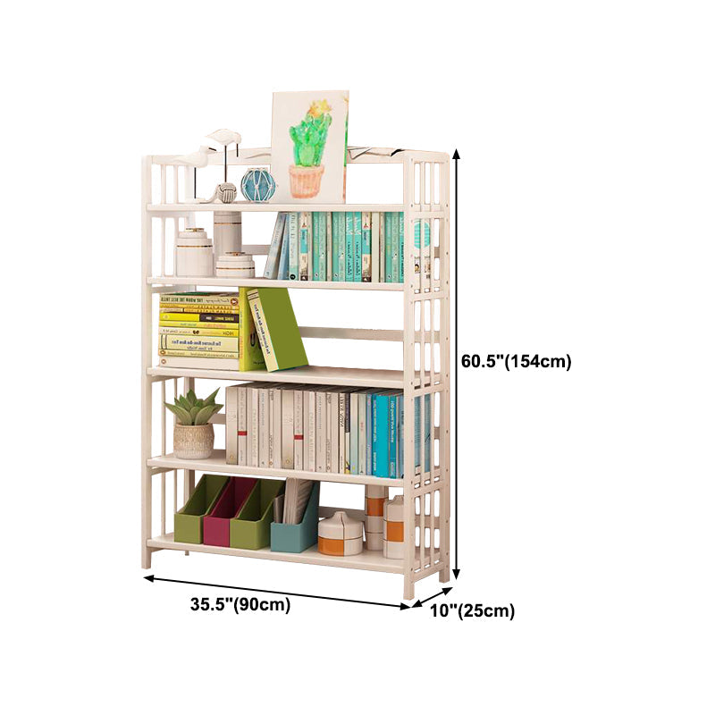 White Manufactured Etagere Bookshelf Modern Open Vertical Bookcase Clearhalo 'Bookcases' 'furn' 'furn_bookcases' 'Furniture' 'furniture_bookcases' 'Office Furniture' 5047534
