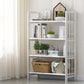 Contemporary Manufactured Wood Etagere Bookshelf Vertical Open Bookcase 27.6"L x 9.8"W x 49.2"H White Clearhalo 'Bookcases' 'furn' 'furn_bookcases' 'Furniture' 'furniture_bookcases' 'Office Furniture' 5047541