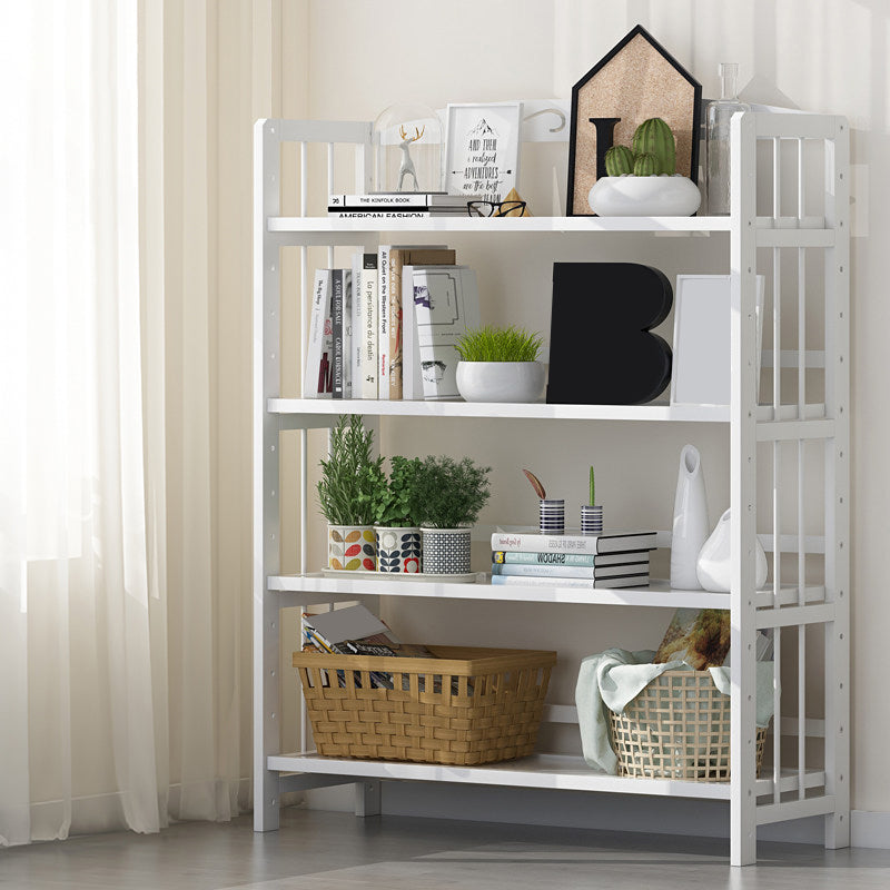 Contemporary Manufactured Wood Etagere Bookshelf Vertical Open Bookcase 35.4"L x 9.8"W x 49.2"H White Clearhalo 'Bookcases' 'furn' 'furn_bookcases' 'Furniture' 'furniture_bookcases' 'Office Furniture' 5047542