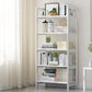 Contemporary Manufactured Wood Etagere Bookshelf Vertical Open Bookcase 19.7"L x 9.8"W x 61"H White Clearhalo 'Bookcases' 'furn' 'furn_bookcases' 'Furniture' 'furniture_bookcases' 'Office Furniture' 5047544