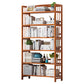Contemporary Manufactured Wood Etagere Bookshelf Vertical Open Bookcase 35.4"L x 9.8"W x 66.9"H Tan Clearhalo 'Bookcases' 'furn' 'furn_bookcases' 'Furniture' 'furniture_bookcases' 'Office Furniture' 5047546