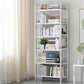 Contemporary Manufactured Wood Etagere Bookshelf Vertical Open Bookcase 19.7"L x 9.8"W x 66.9"H White Clearhalo 'Bookcases' 'furn' 'furn_bookcases' 'Furniture' 'furniture_bookcases' 'Office Furniture' 5047550