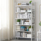 Contemporary Manufactured Wood Etagere Bookshelf Vertical Open Bookcase 35.4"L x 9.8"W x 66.9"H White Clearhalo 'Bookcases' 'furn' 'furn_bookcases' 'Furniture' 'furniture_bookcases' 'Office Furniture' 5047554