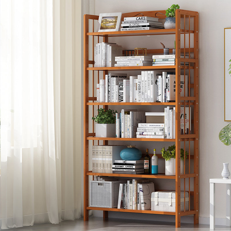 Contemporary Manufactured Wood Etagere Bookshelf Vertical Open Bookcase Clearhalo 'Bookcases' 'furn' 'furn_bookcases' 'Furniture' 'furniture_bookcases' 'Office Furniture' 5047558