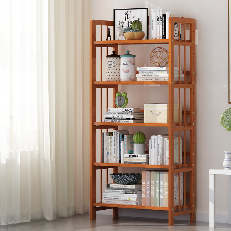 Contemporary Manufactured Wood Etagere Bookshelf Vertical Open Bookcase Clearhalo 'Bookcases' 'furn' 'furn_bookcases' 'Furniture' 'furniture_bookcases' 'Office Furniture' 5047562