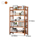 Contemporary Manufactured Wood Etagere Bookshelf Vertical Open Bookcase Clearhalo 'Bookcases' 'furn' 'furn_bookcases' 'Furniture' 'furniture_bookcases' 'Office Furniture' 5047575