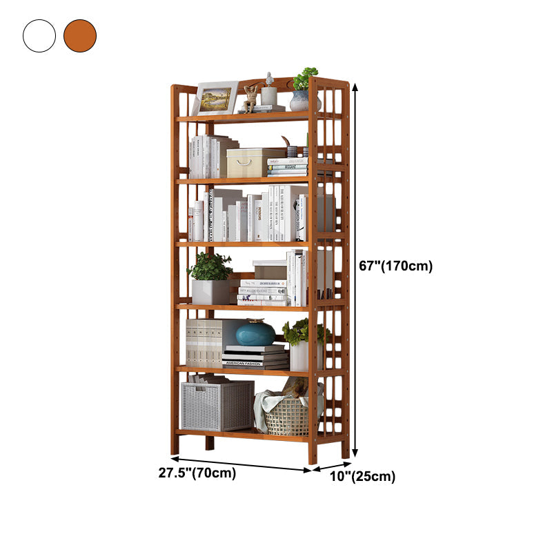 Contemporary Manufactured Wood Etagere Bookshelf Vertical Open Bookcase Clearhalo 'Bookcases' 'furn' 'furn_bookcases' 'Furniture' 'furniture_bookcases' 'Office Furniture' 5047577