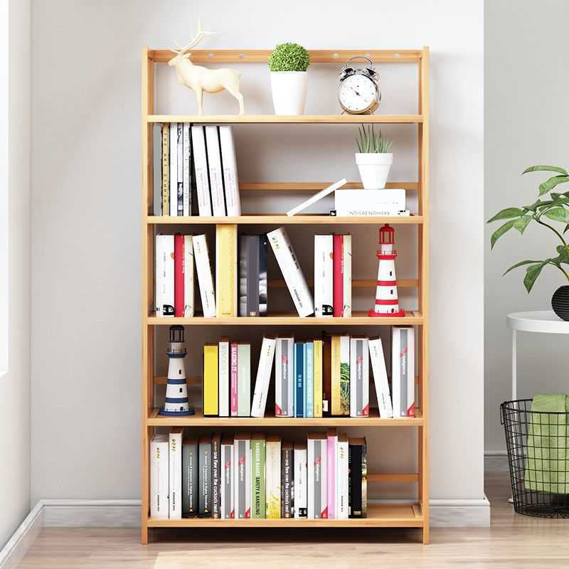 Manufactured Wood Etagere Bookshelf Natural Modern Open Bookcase for Classroom Clearhalo 'Bookcases' 'furn' 'furn_bookcases' 'Furniture' 'furniture_bookcases' 'Office Furniture' 5047582