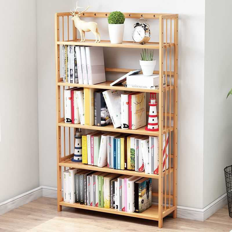 Manufactured Wood Etagere Bookshelf Natural Modern Open Bookcase for Classroom Clearhalo 'Bookcases' 'furn' 'furn_bookcases' 'Furniture' 'furniture_bookcases' 'Office Furniture' 5047584