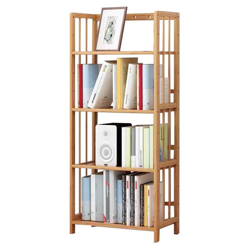 Manufactured Wood Etagere Bookshelf Natural Modern Open Bookcase for Classroom 19.7"L x 9.8"W x 43.3"H Clearhalo 'Bookcases' 'furn' 'furn_bookcases' 'Furniture' 'furniture_bookcases' 'Office Furniture' 5047585