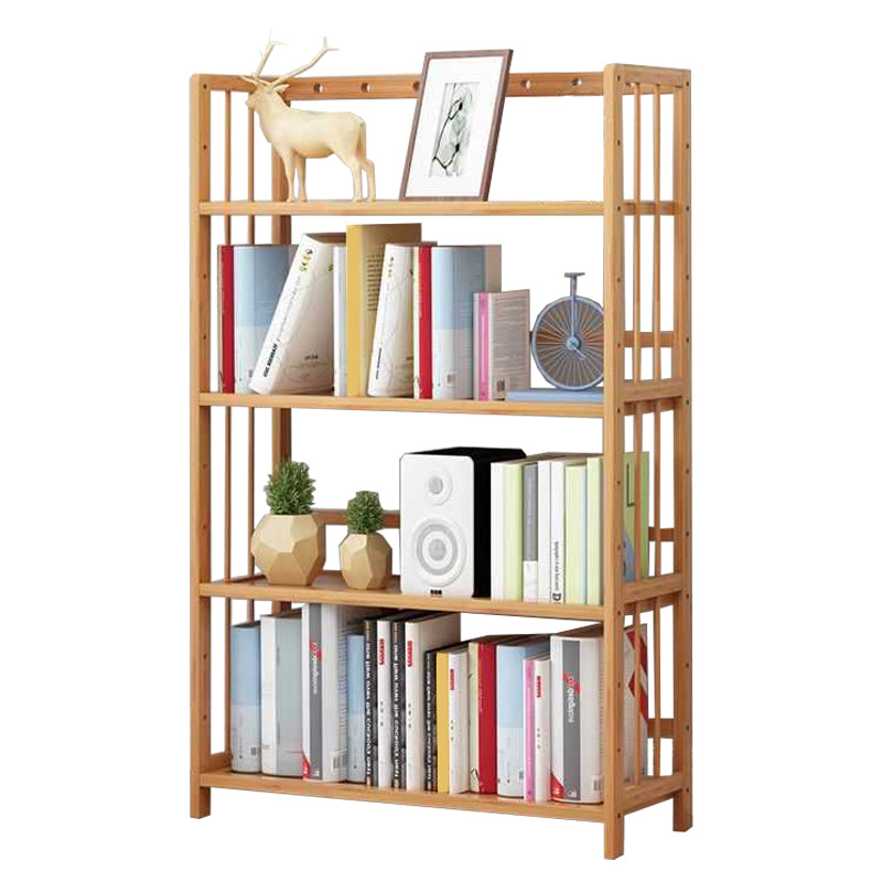 Manufactured Wood Etagere Bookshelf Natural Modern Open Bookcase for Classroom 27.6"L x 9.8"W x 43.3"H Clearhalo 'Bookcases' 'furn' 'furn_bookcases' 'Furniture' 'furniture_bookcases' 'Office Furniture' 5047590