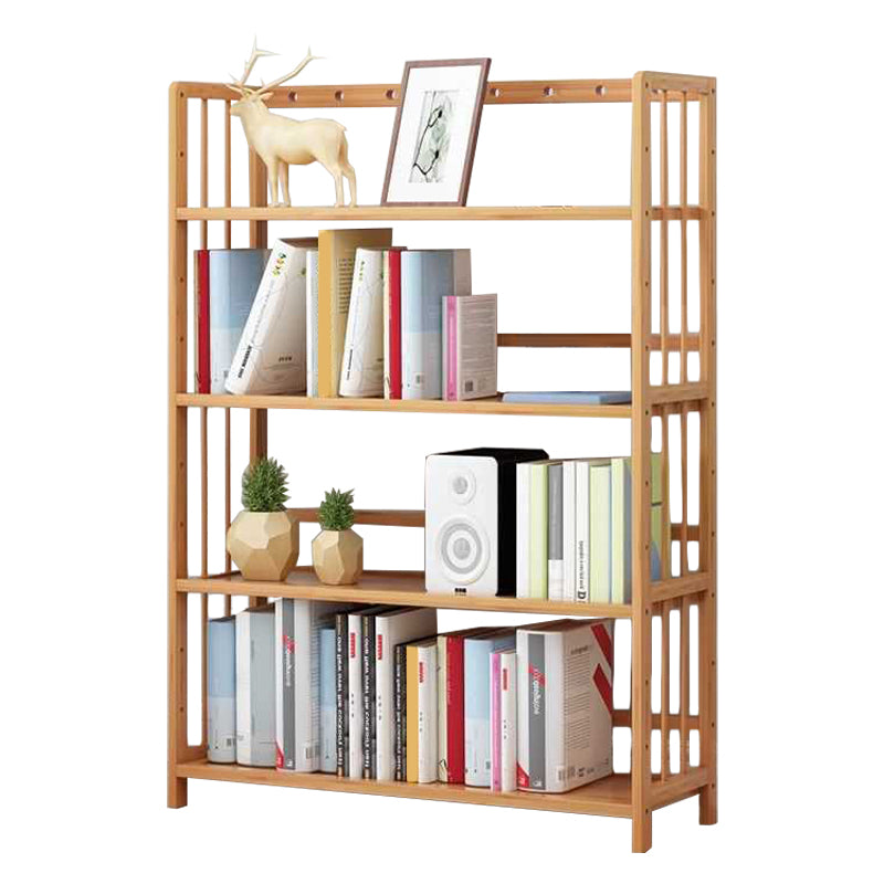 Manufactured Wood Etagere Bookshelf Natural Modern Open Bookcase for Classroom 31.5"L x 9.8"W x 43.3"H Clearhalo 'Bookcases' 'furn' 'furn_bookcases' 'Furniture' 'furniture_bookcases' 'Office Furniture' 5047591