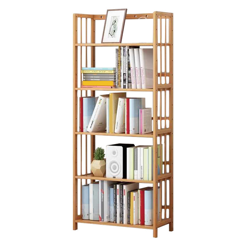 Manufactured Wood Etagere Bookshelf Natural Modern Open Bookcase for Classroom 23.6"L x 9.8"W x 54.3"H Clearhalo 'Bookcases' 'furn' 'furn_bookcases' 'Furniture' 'furniture_bookcases' 'Office Furniture' 5047596