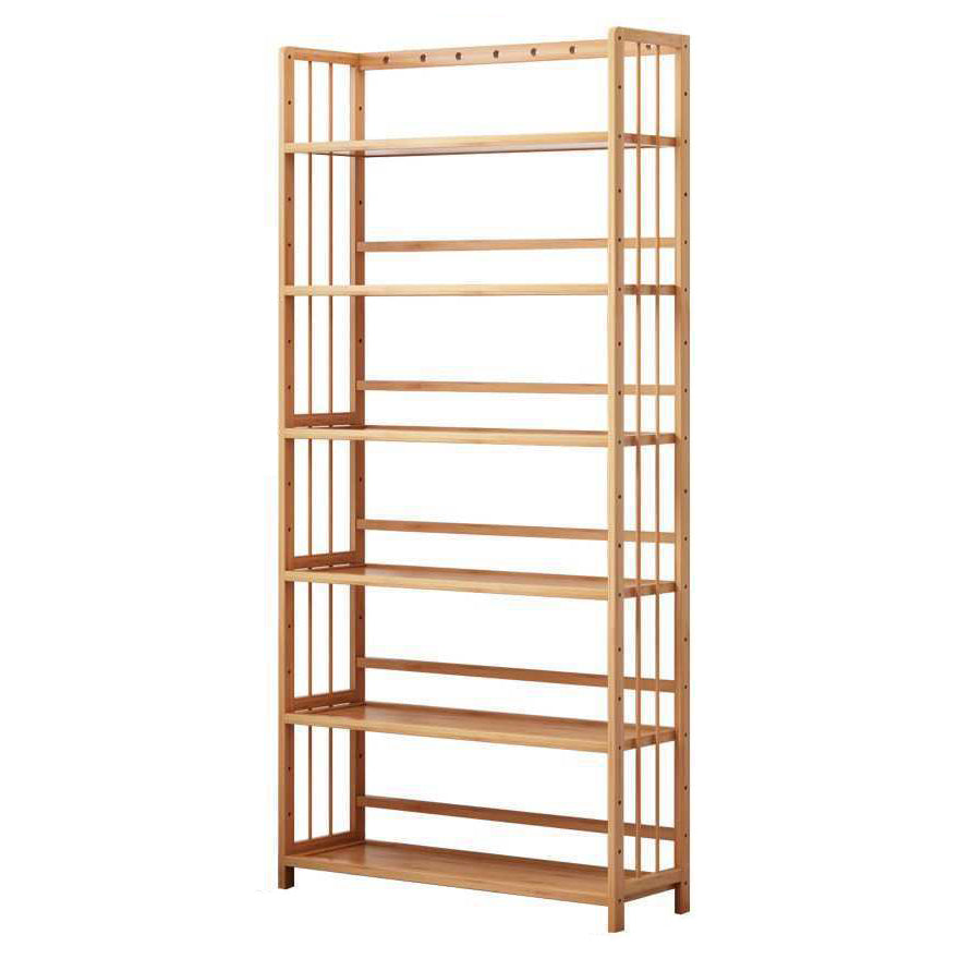 Manufactured Wood Etagere Bookshelf Natural Modern Open Bookcase for Classroom 27.6"L x 9.8"W x 66.1"H Clearhalo 'Bookcases' 'furn' 'furn_bookcases' 'Furniture' 'furniture_bookcases' 'Office Furniture' 5047606