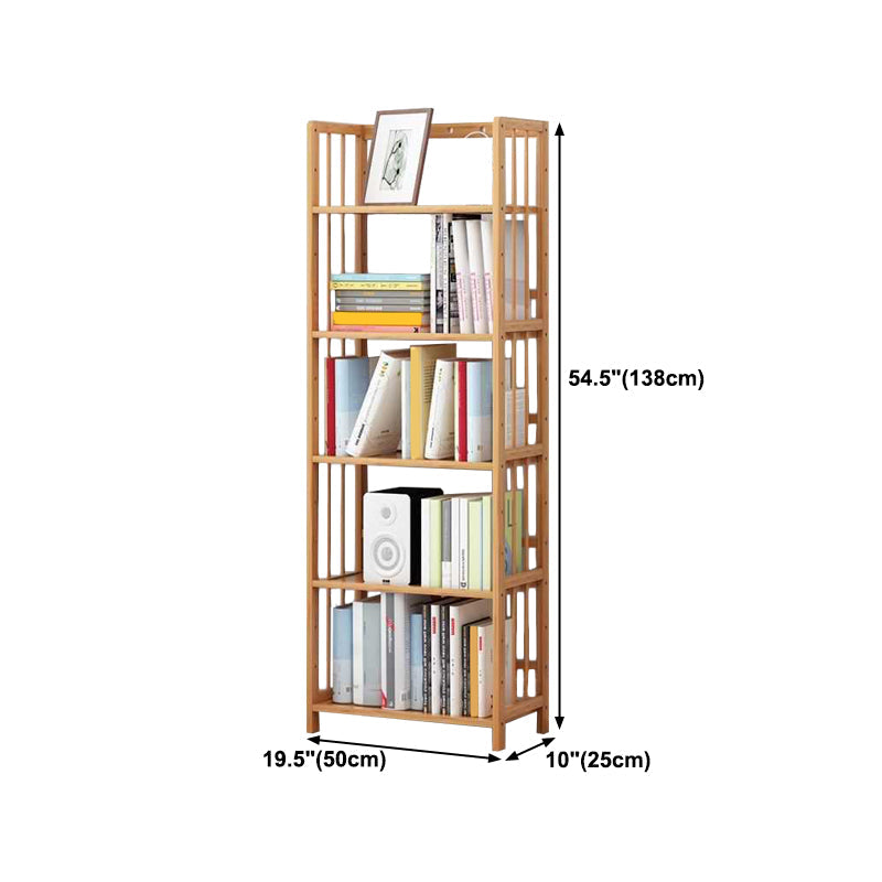 Manufactured Wood Etagere Bookshelf Natural Modern Open Bookcase for Classroom Clearhalo 'Bookcases' 'furn' 'furn_bookcases' 'Furniture' 'furniture_bookcases' 'Office Furniture' 5047617