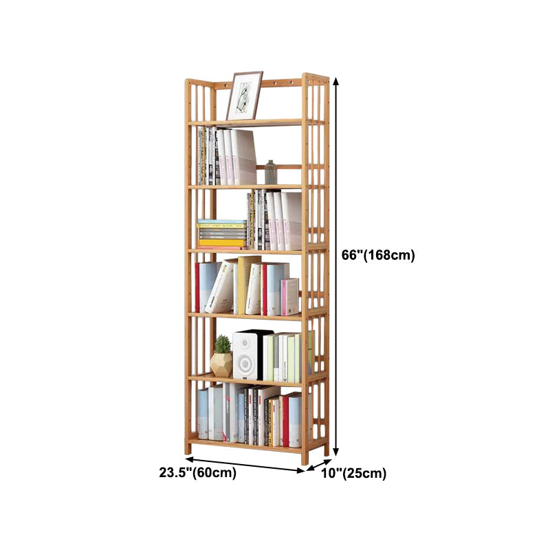Manufactured Wood Etagere Bookshelf Natural Modern Open Bookcase for Classroom Clearhalo 'Bookcases' 'furn' 'furn_bookcases' 'Furniture' 'furniture_bookcases' 'Office Furniture' 5047622